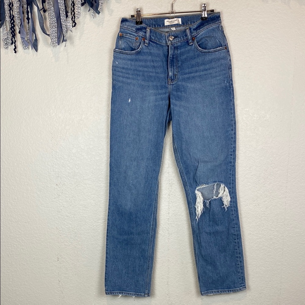 Abercrombie 90's low rise straight leg jeans - Picture 2 of 7